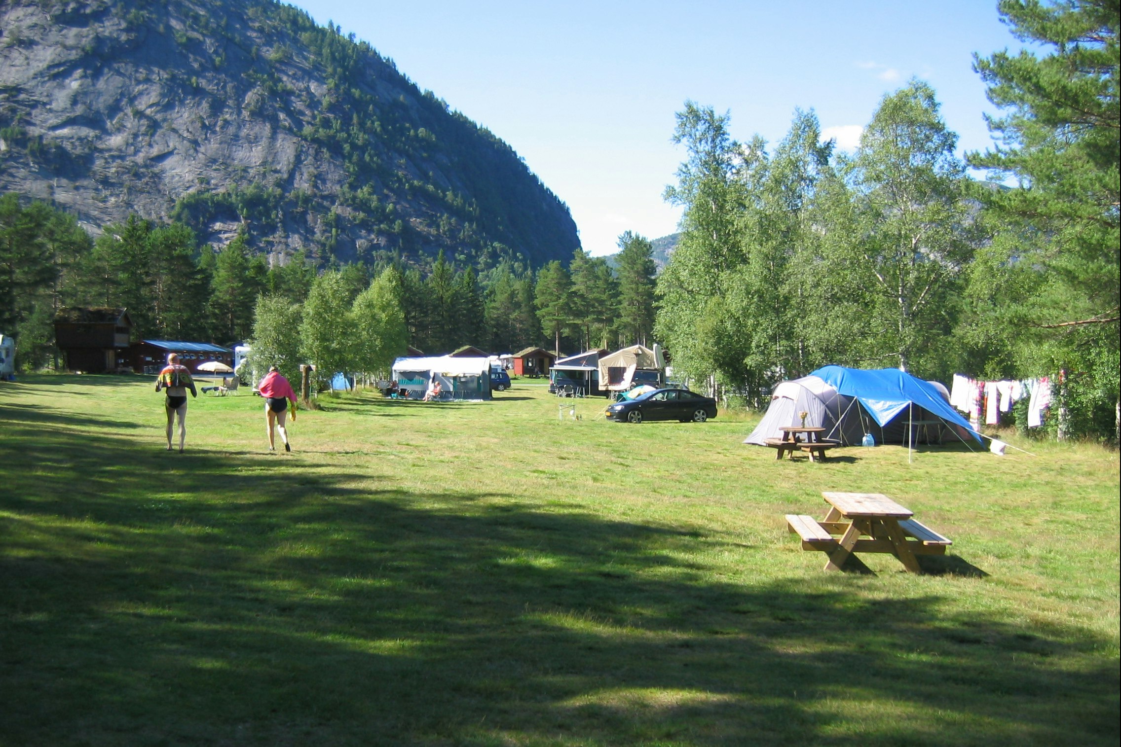 Flateland Camping - Standplatzwiese auf dem Campingplatz