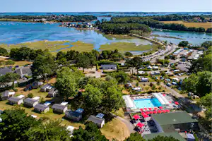 Flower Camping de Conleau - Campingplatz aus der Vogelperspektive