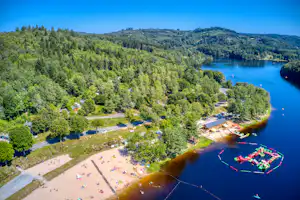 Flower Camping La Plage - Luftaufnahme des Campingplatzes