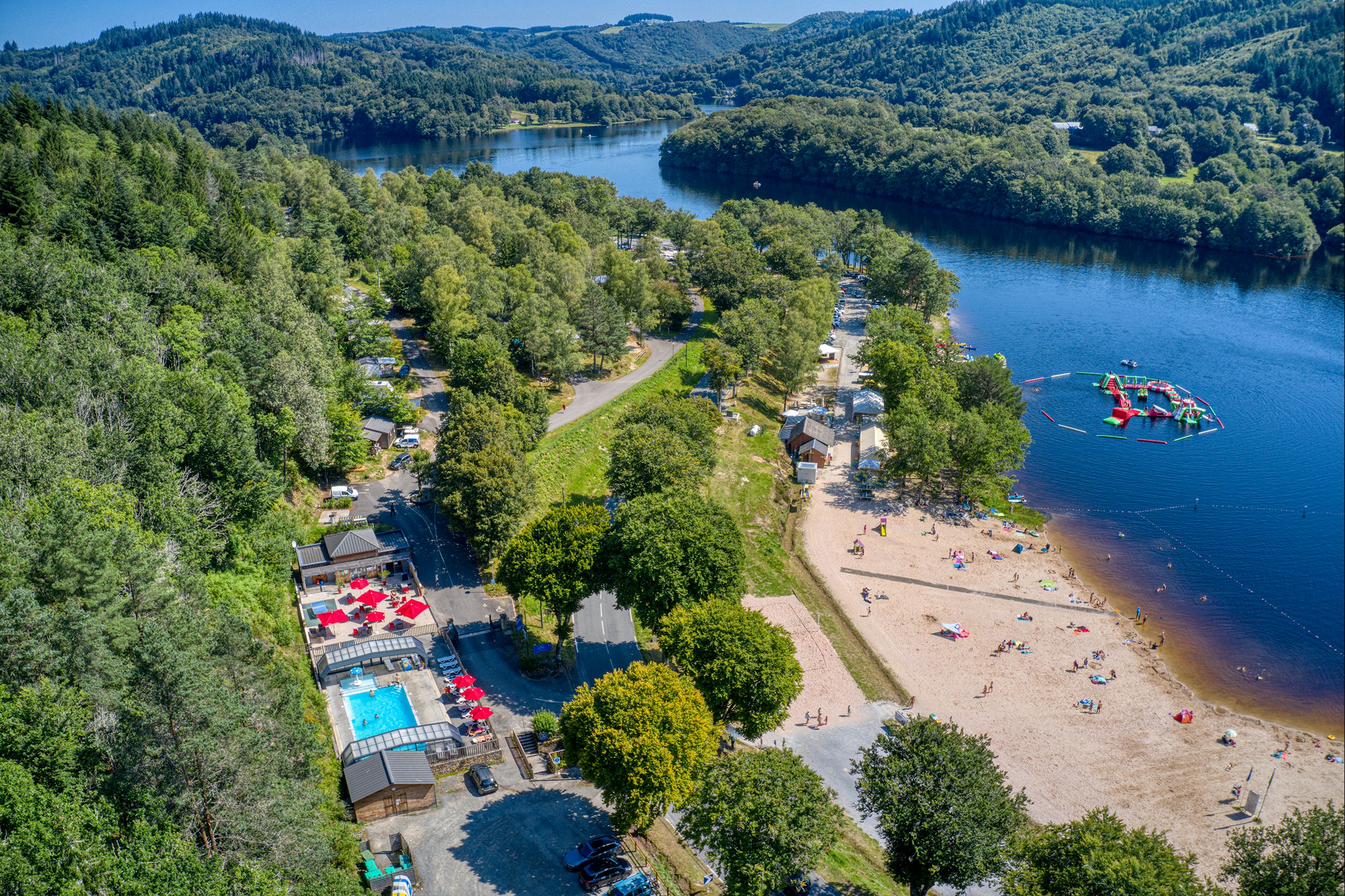 Flower Camping La Plage  - Luftaufnahme des Campingplatzes