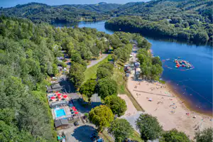 Flower Camping La Plage - Luftaufnahme des Campingplatzes