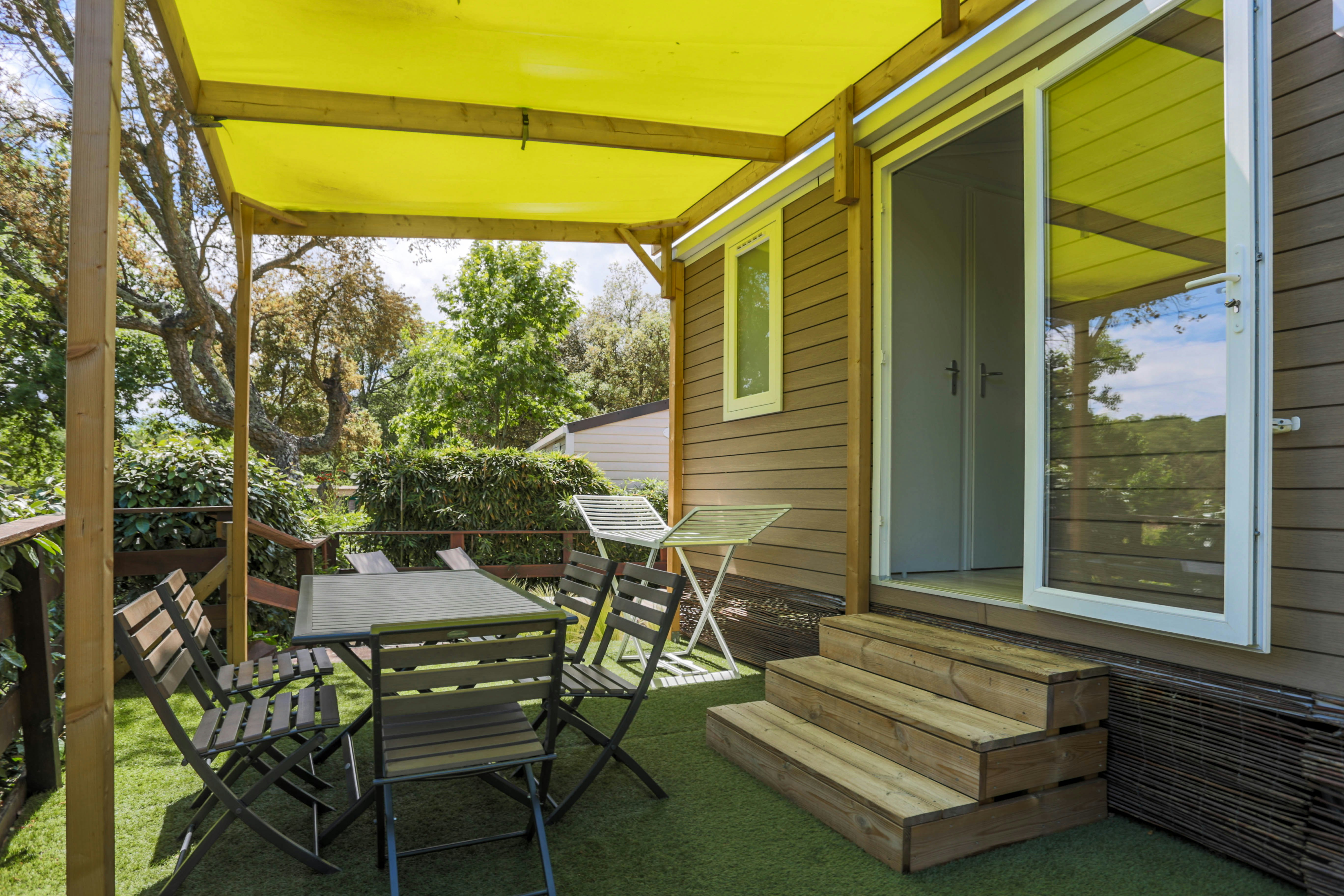 Flower Camping La Rouillère  - Mobilheim auf dem Campingplatz