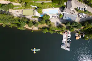 Camping Sunêlia La Source - Campingplatz aus der Vogelperspektive