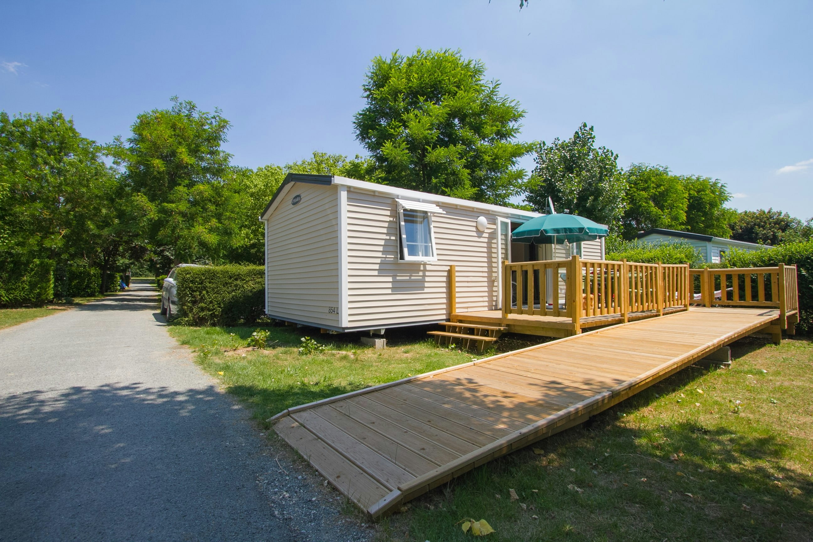 Flower Camping L'Abri-Côtier - Ferienwohnung mit rollstuhlgerechtem Eingang