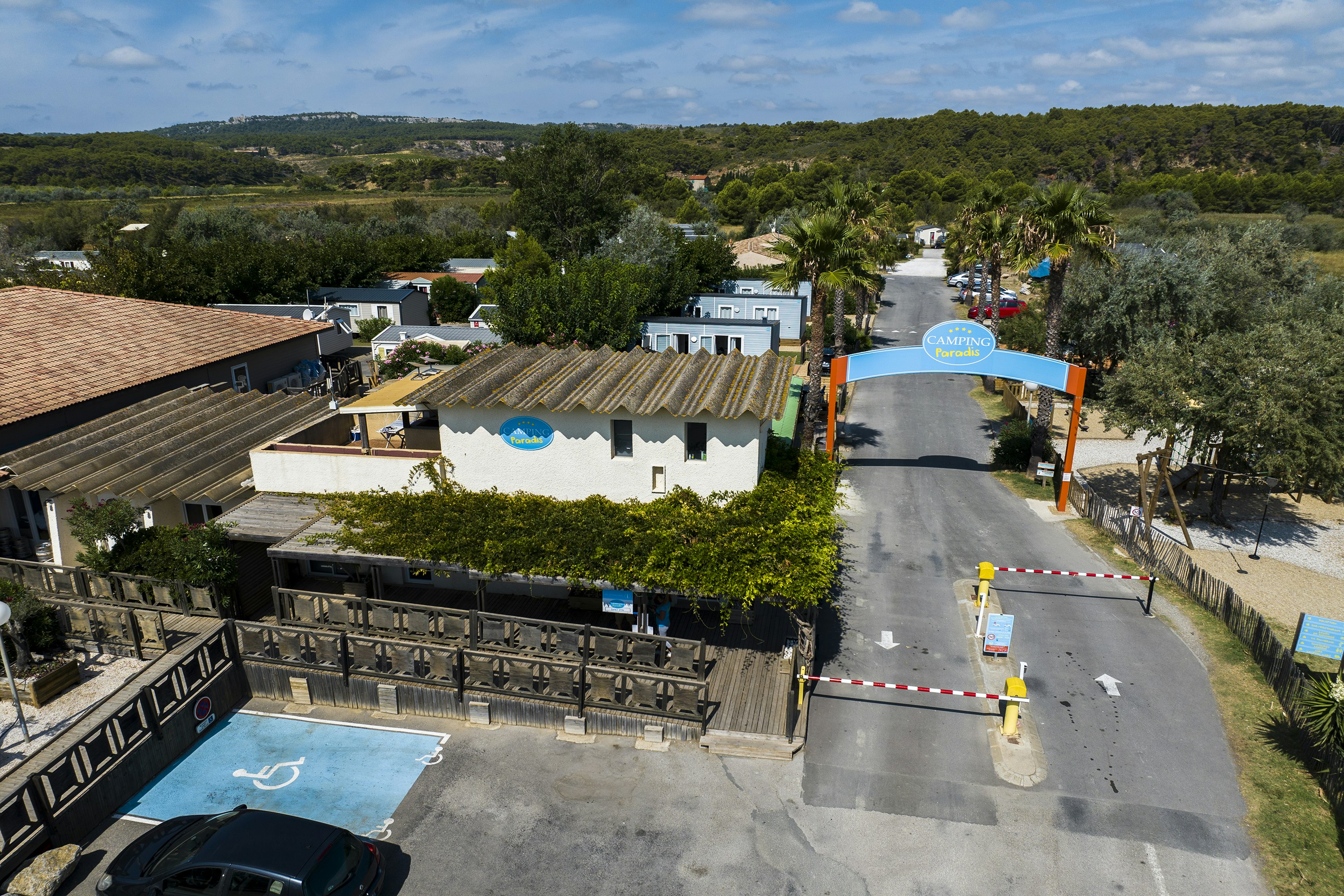 Camping Paradis Soleil D'Oc  - Luftaufnahme des Campingplatzes