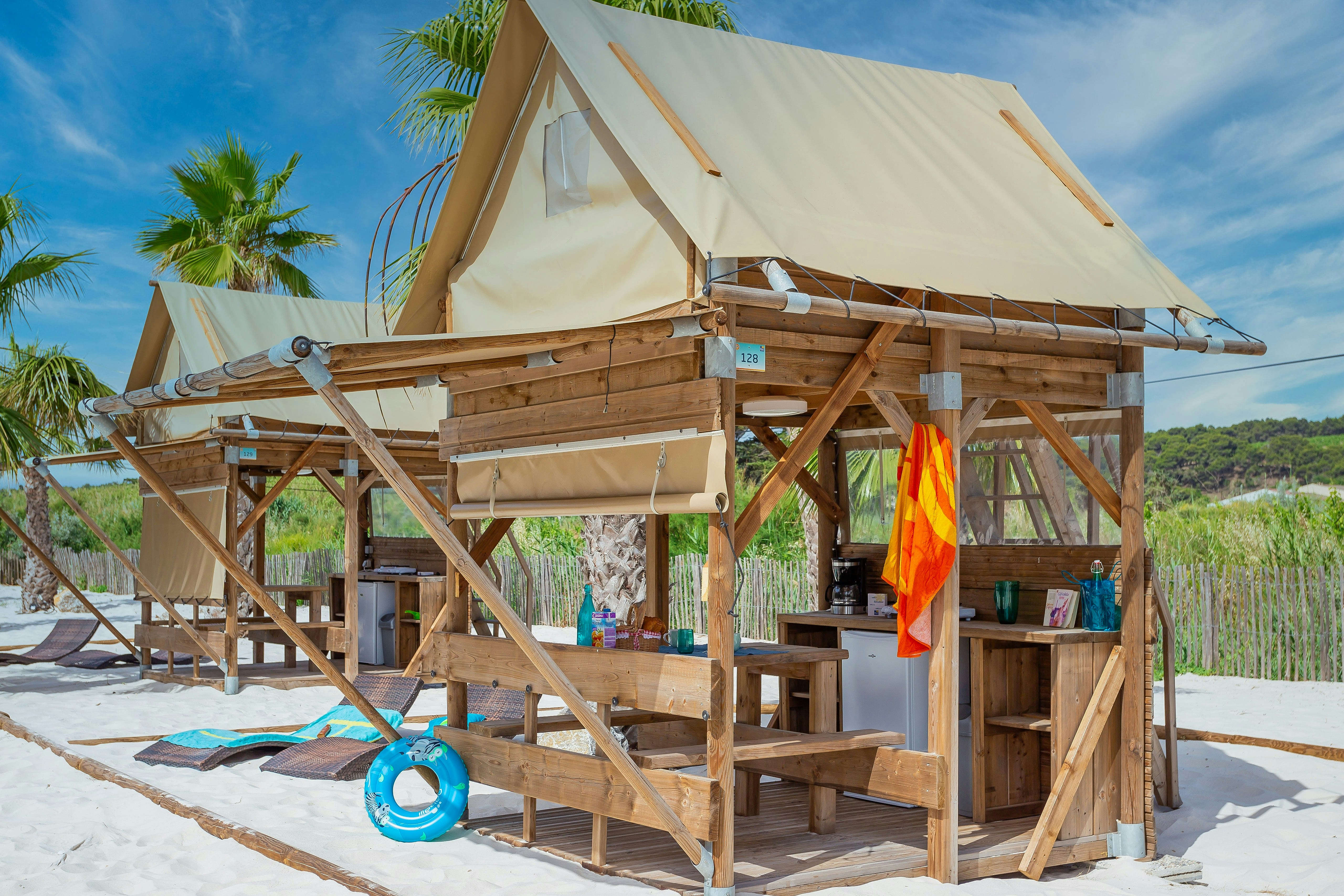 Camping Paradis Soleil D'Oc - Mietunterkünfte auf dem Campingplatz