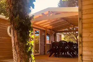Camping du Lac de Saint-Cyr - Große Mobilheim mit Veranda