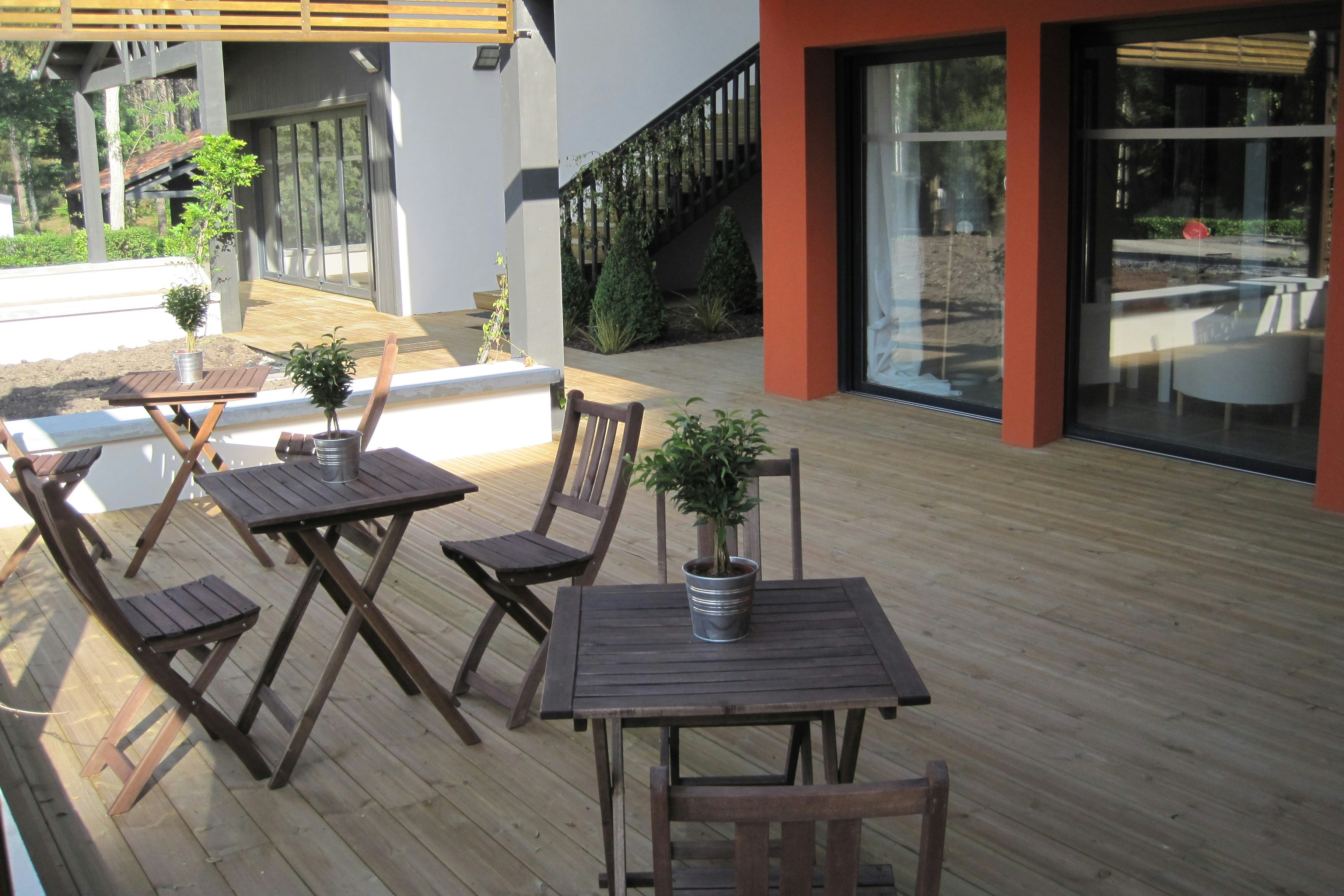 Flower Camping les deux Etangs - Rezeption mit Terrasse