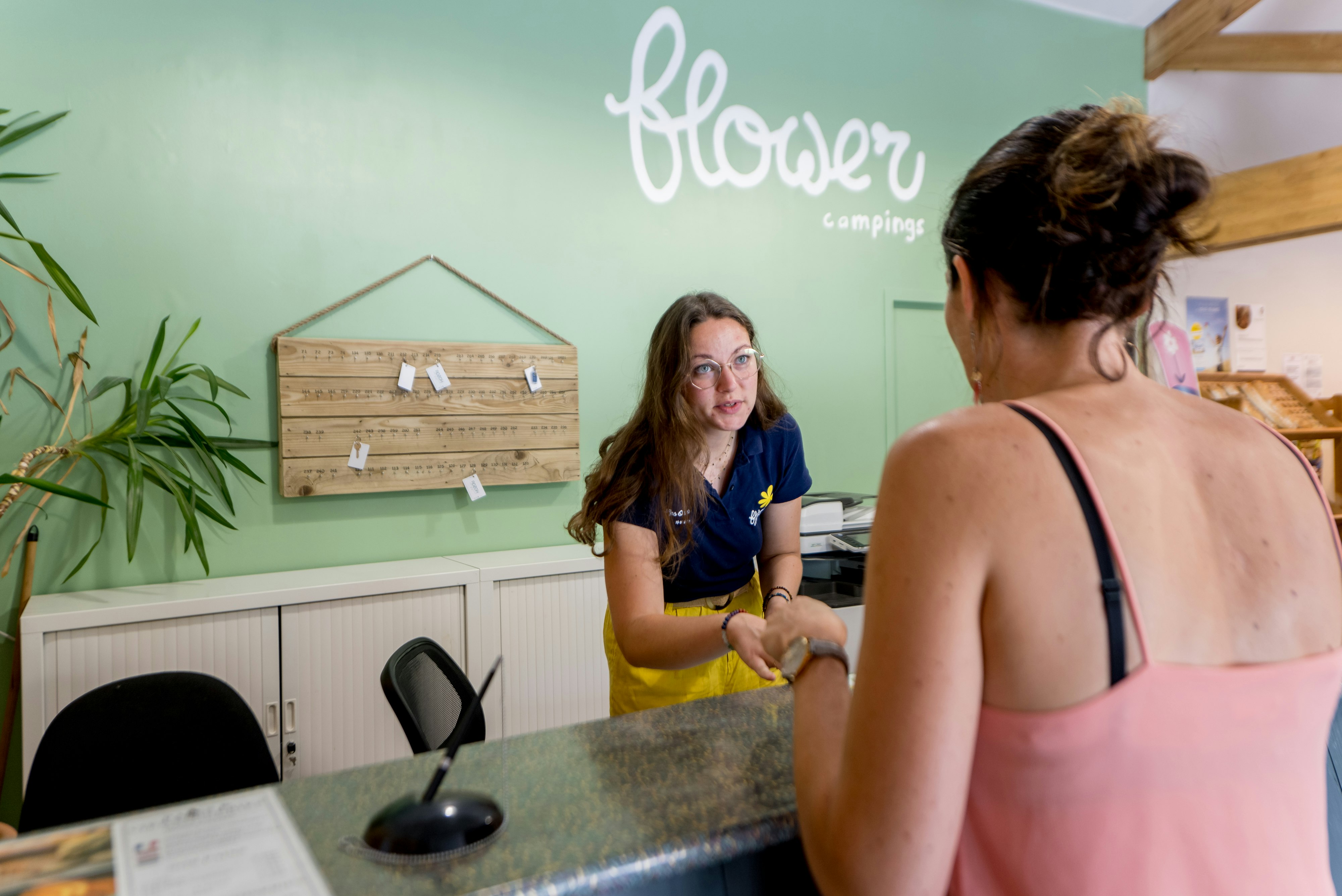 Flower Camping Les Ondines - Rezeption auf dem Campingplatz