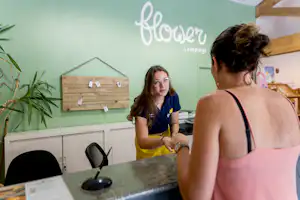 Flower Camping Les Ondines - Rezeption auf dem Campingplatz