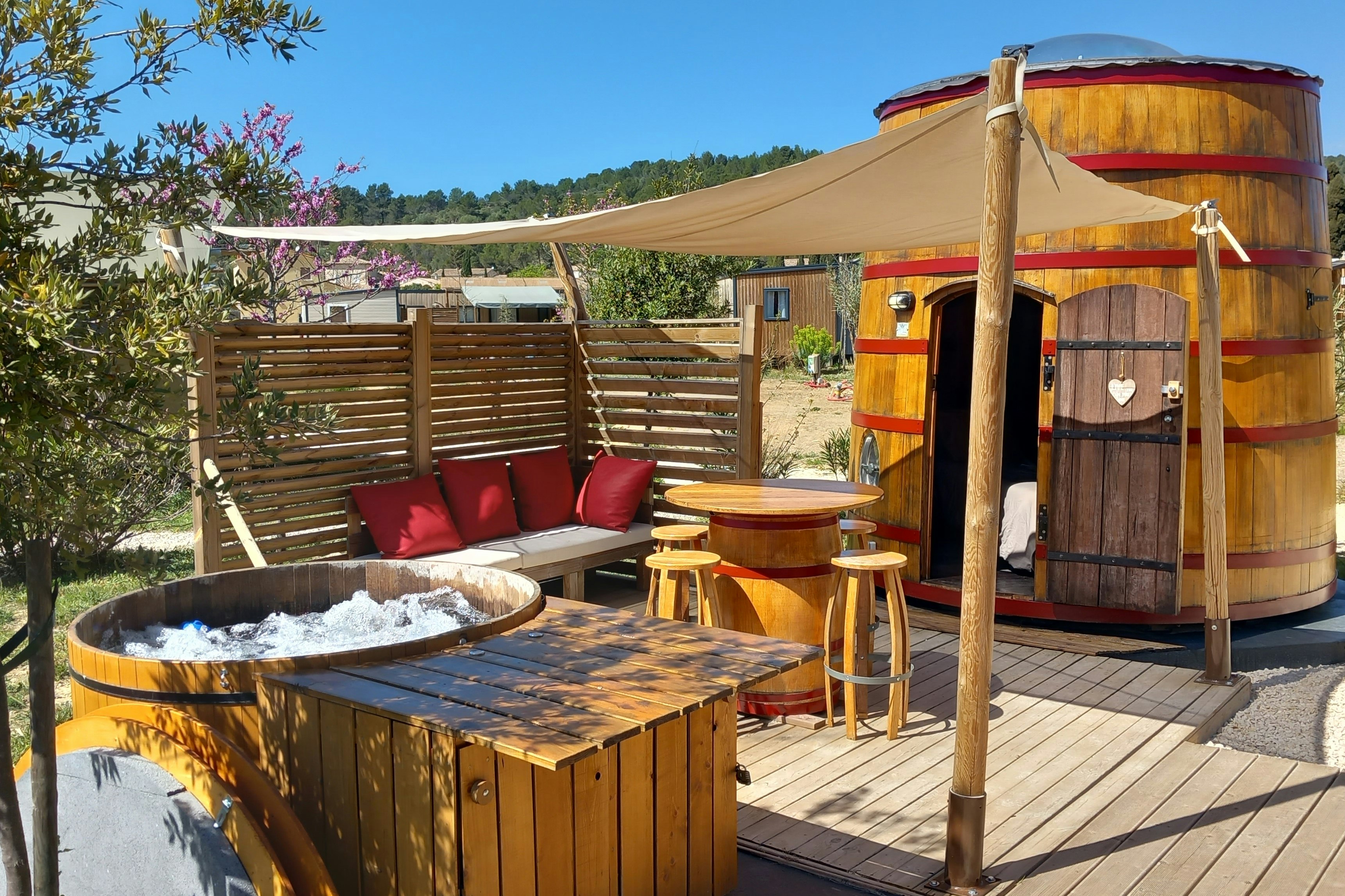 Flower Camping Olivigne - Entspannungsbreich des Campingplatzes