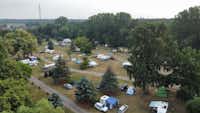 Forest Camp Międzyzdroje - Übersicht auf das gesamte Campingplatz Gelände 