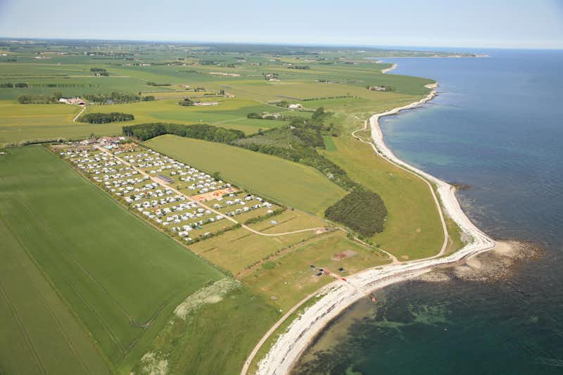 Fornæs Camping - Campingplatz aus der Vogelperspektive
