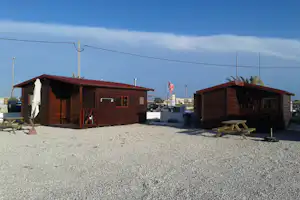 Foz do Mondego Parque de Campismo Foz do Mondego - Holzbungalows auf dem Campingplatz