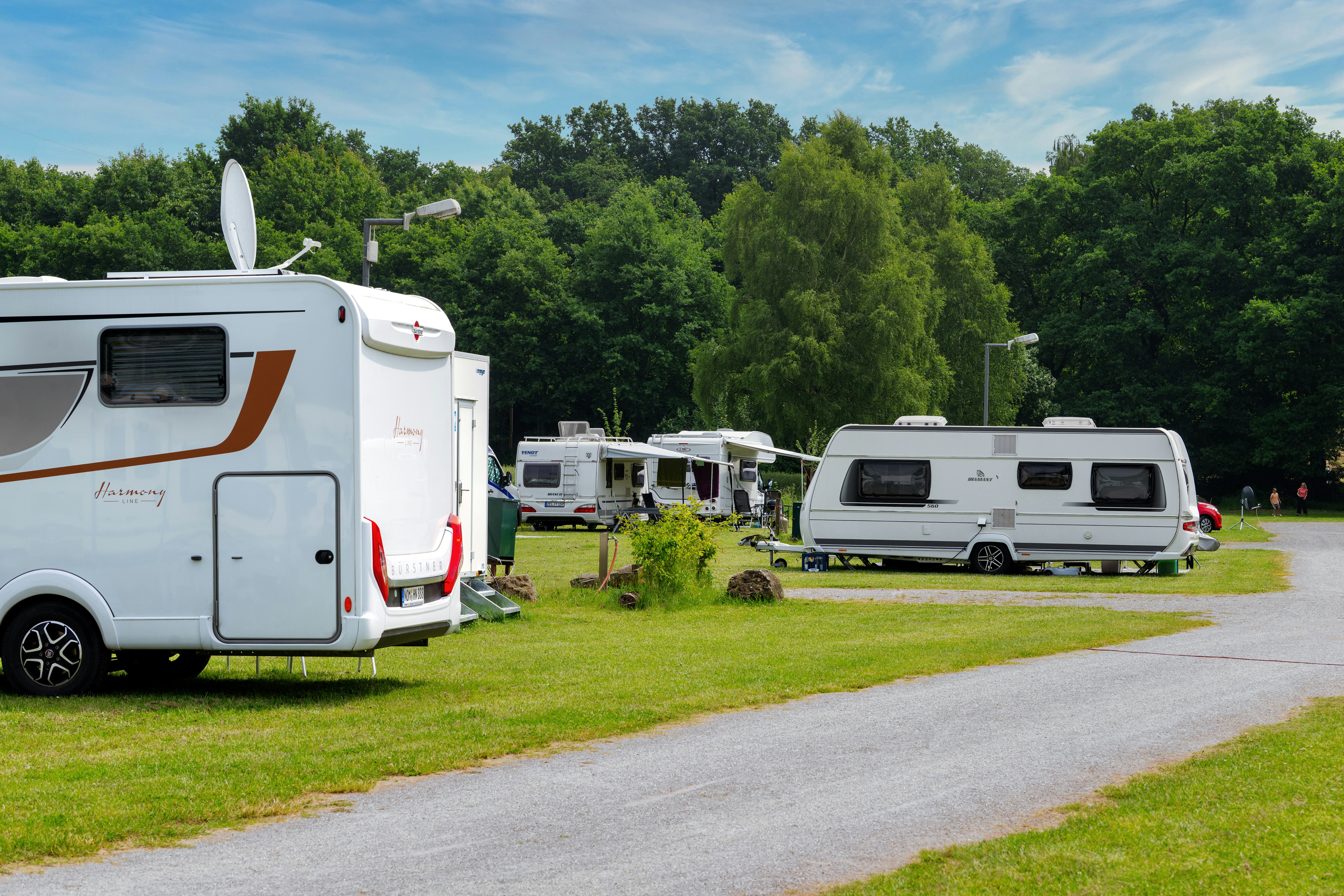 Freizeitpark Klaukenhof - Standplatzwiese auf dem Campingplatz