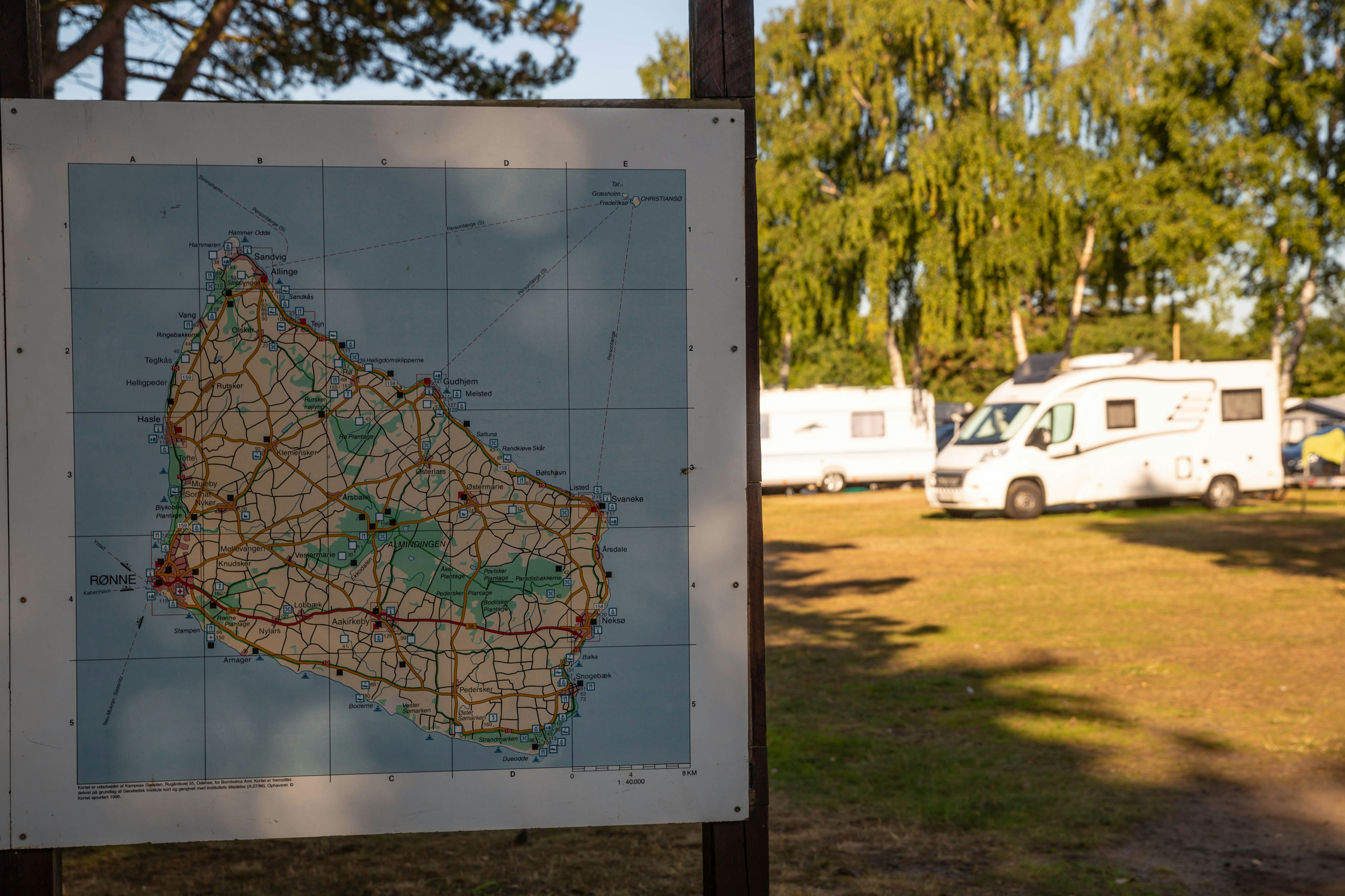 Galløkken Camping - Karte des Campingplatzes