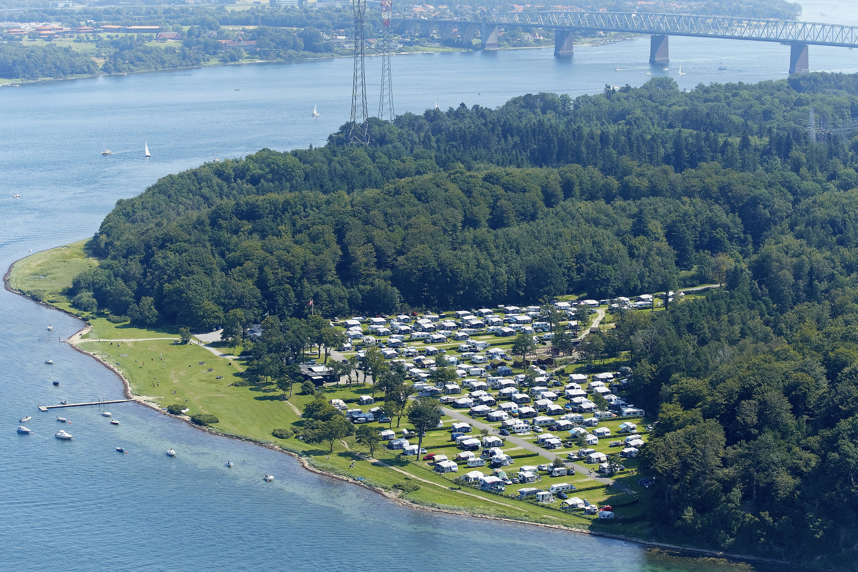 GalsKlint Camping -  Campingplatz aus der Vogelperspektive