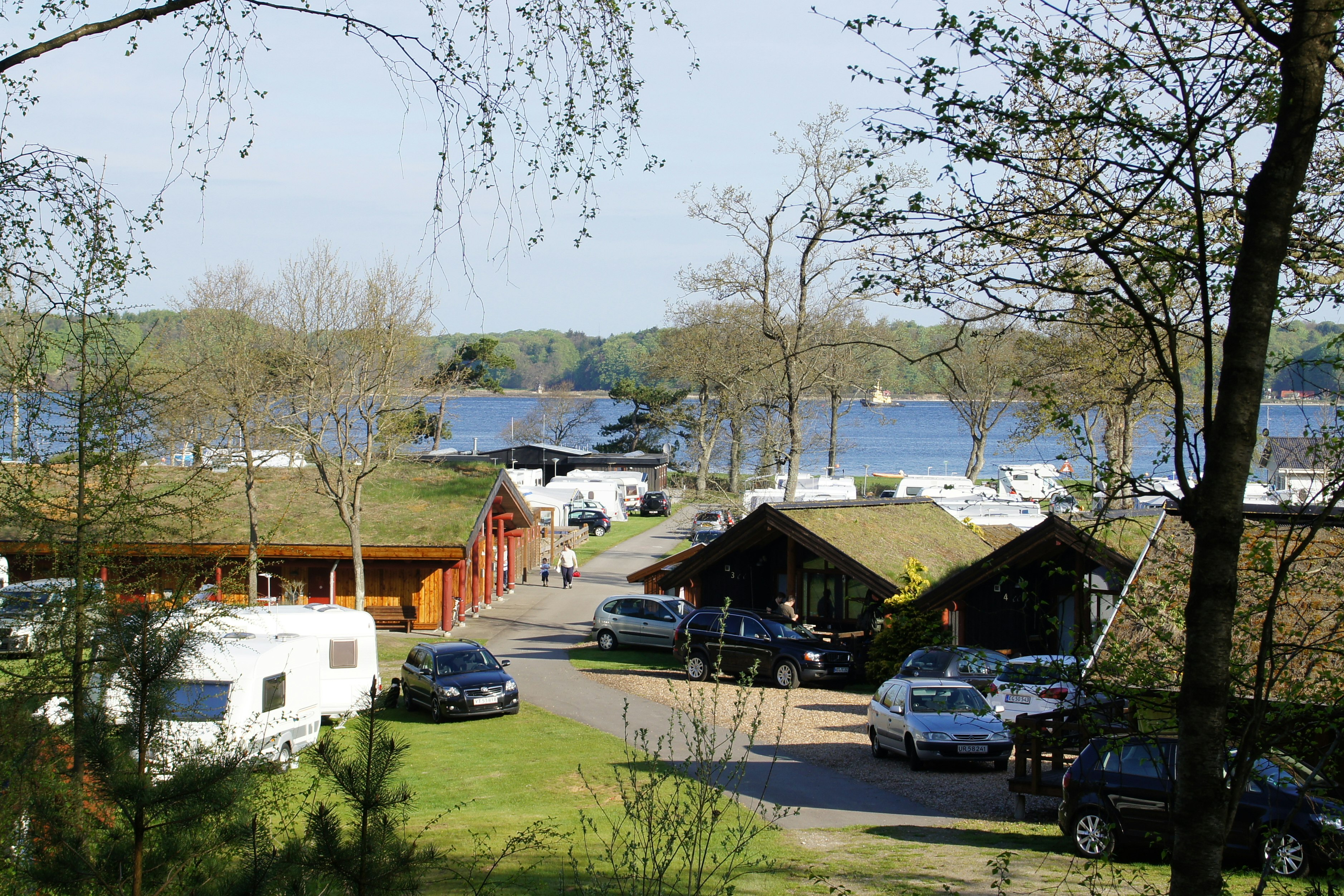 GalsKlint Camping - Übersicht auf das Campingplatz Gelände 