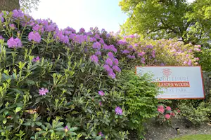Callander Woods Holiday Park Gart Caravan Park - Schild am Eingang des Campingplatzes