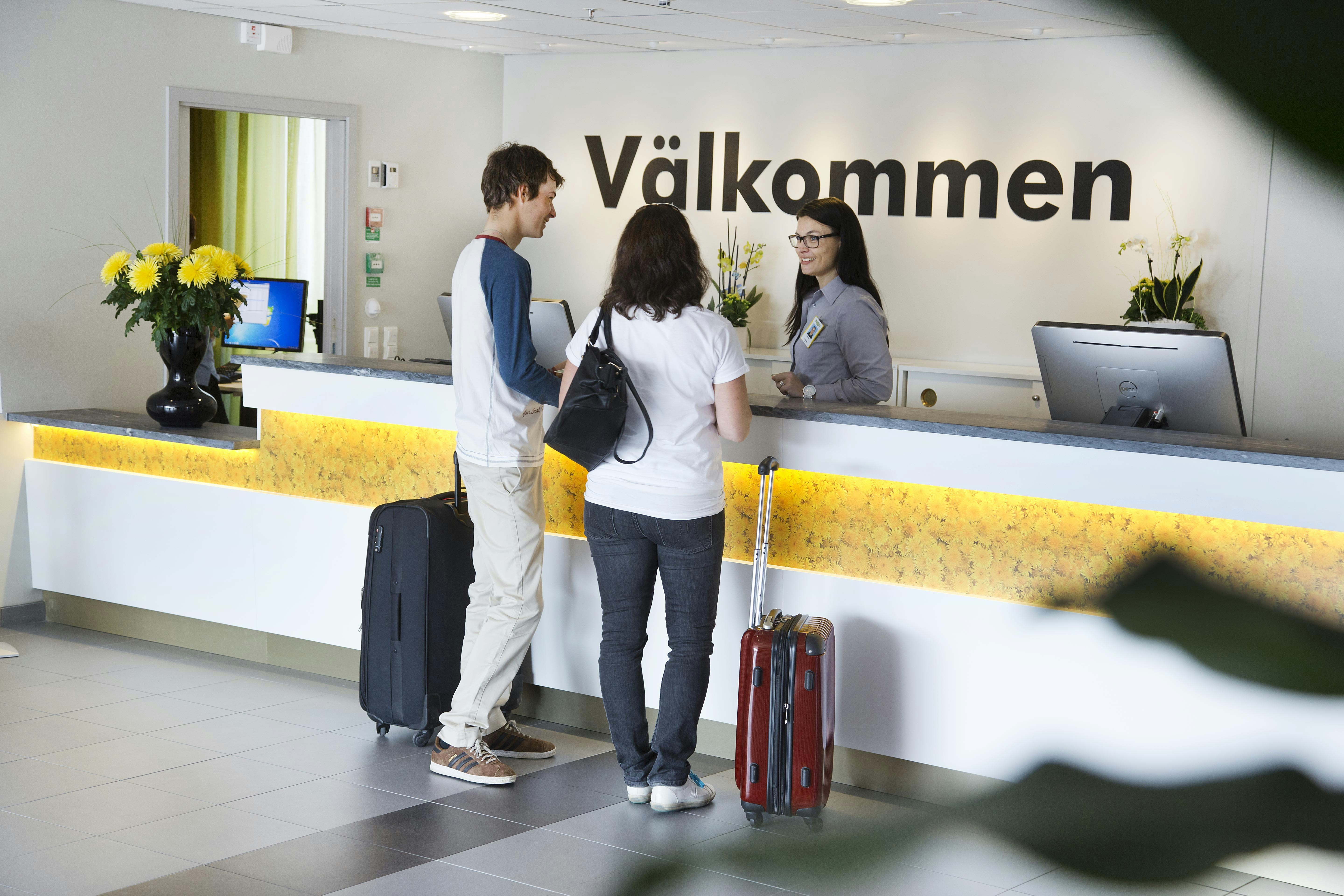 Gekåsbyn Ullared - Rezeption auf dem Campingplatz