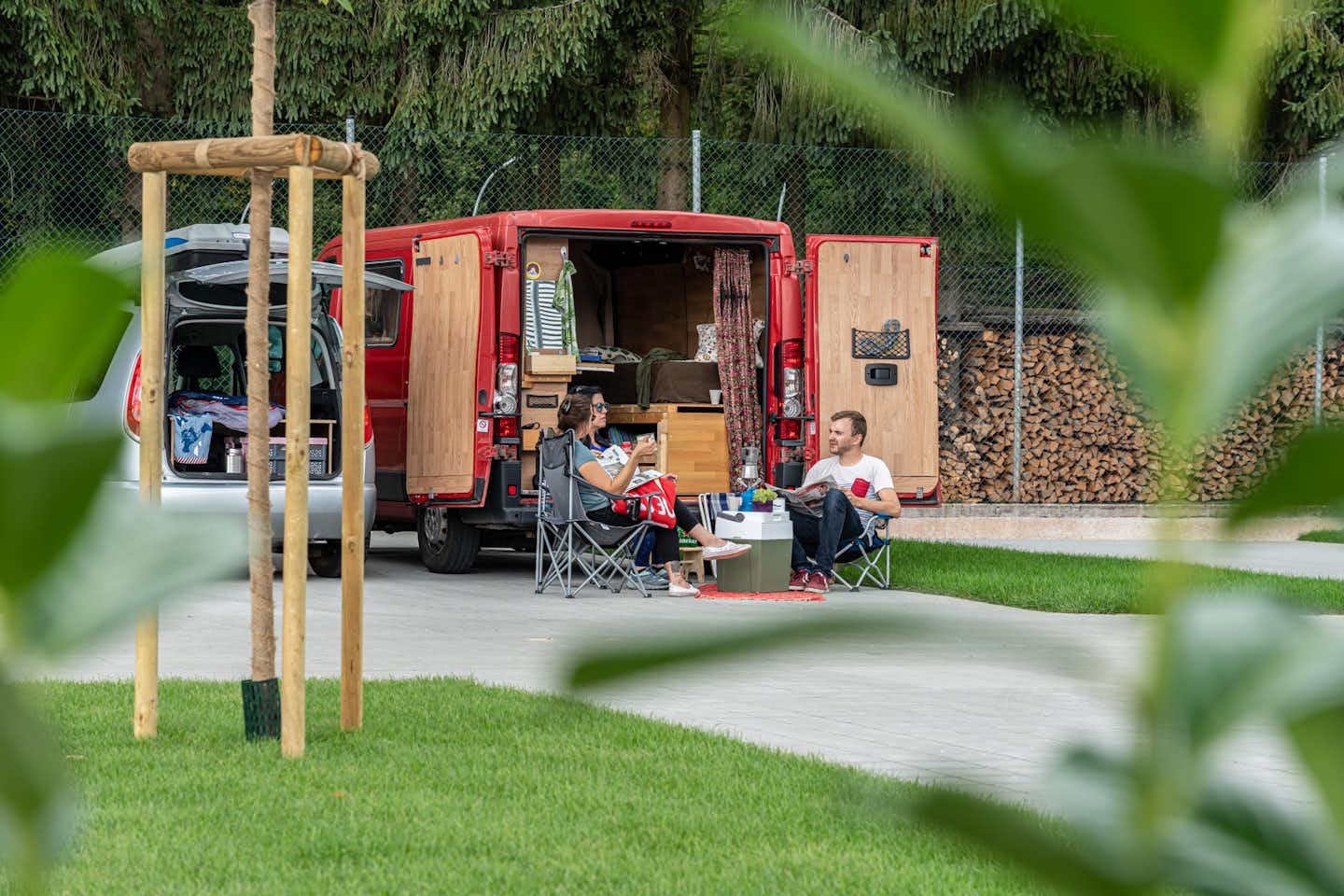 Genusscamping Gleichenberg-Halle - Campers mit campingvan auf dem Campingplatz