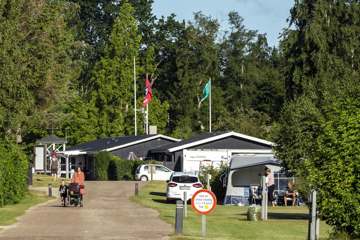 Gjerrild Nordstrand Camping - Standplätze auf dem Campingplatz