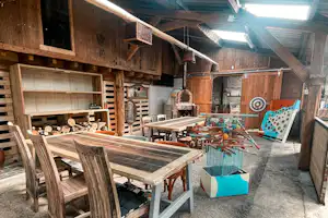 Glamping de Bosweide - Aufenthaltsraum auf dem Campingplatz
