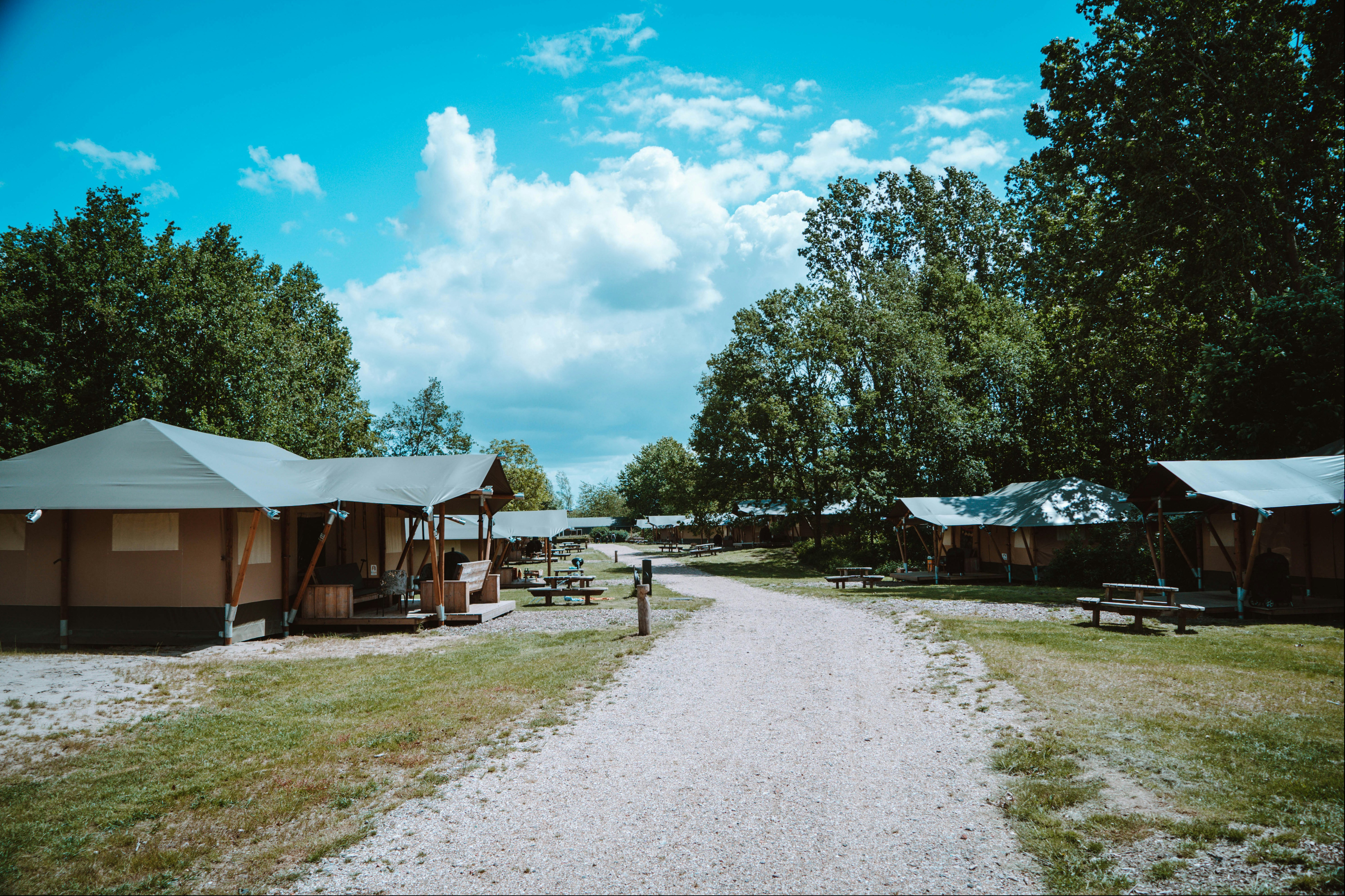 Glamping De Oever - Safarizelte auf dem Campingplatz