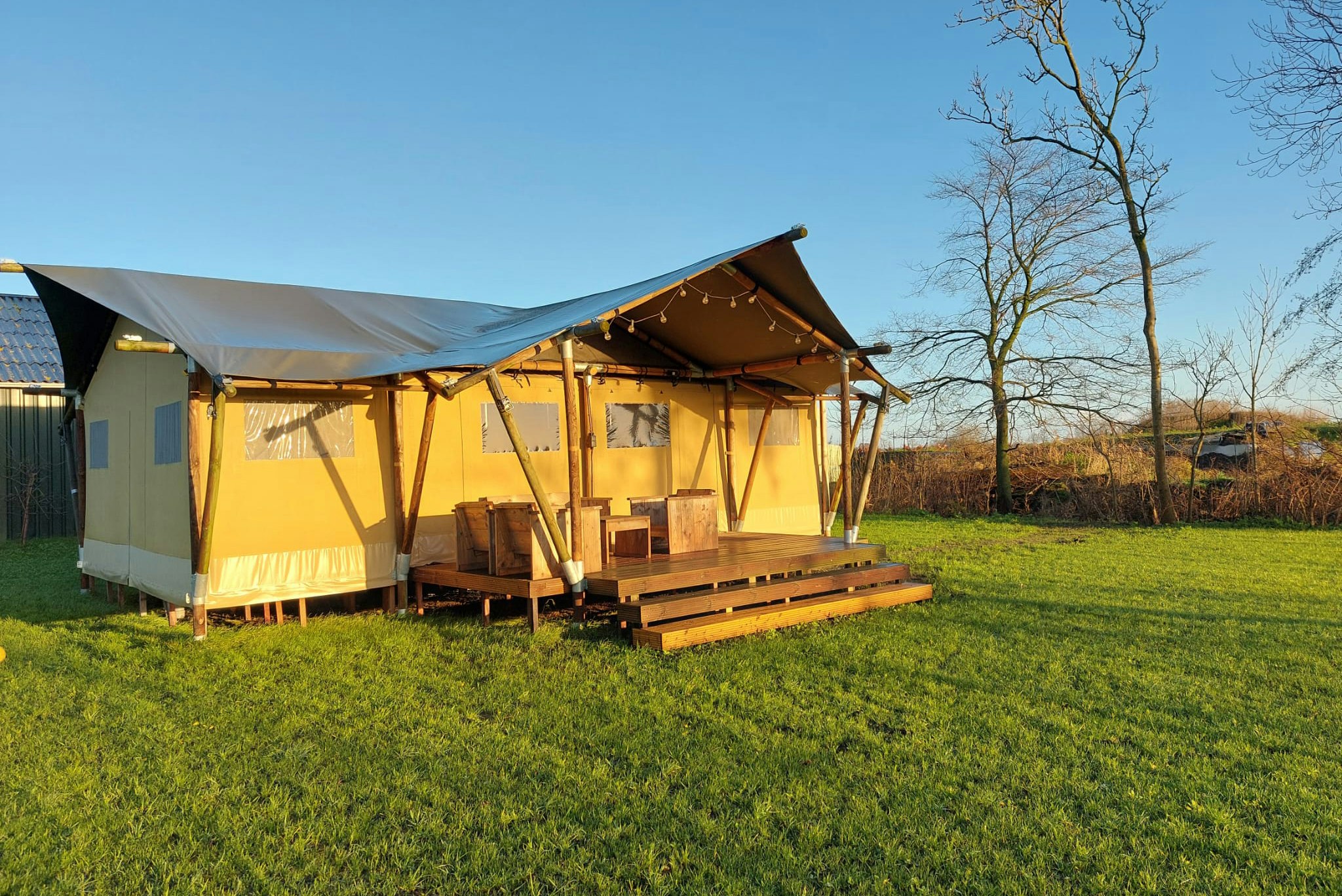 Glamping Franse Peer - Glamping-Zelt auf dem Campingplatz