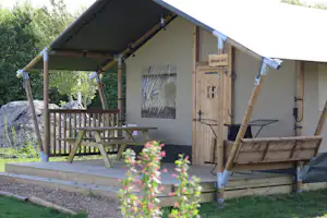 Glamping Terra Zen - Glamping-Zelt mit Terrasse auf dem Campingplatz