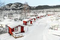 Gol Campingsenter - Verschneiter Campingplatz im Winter