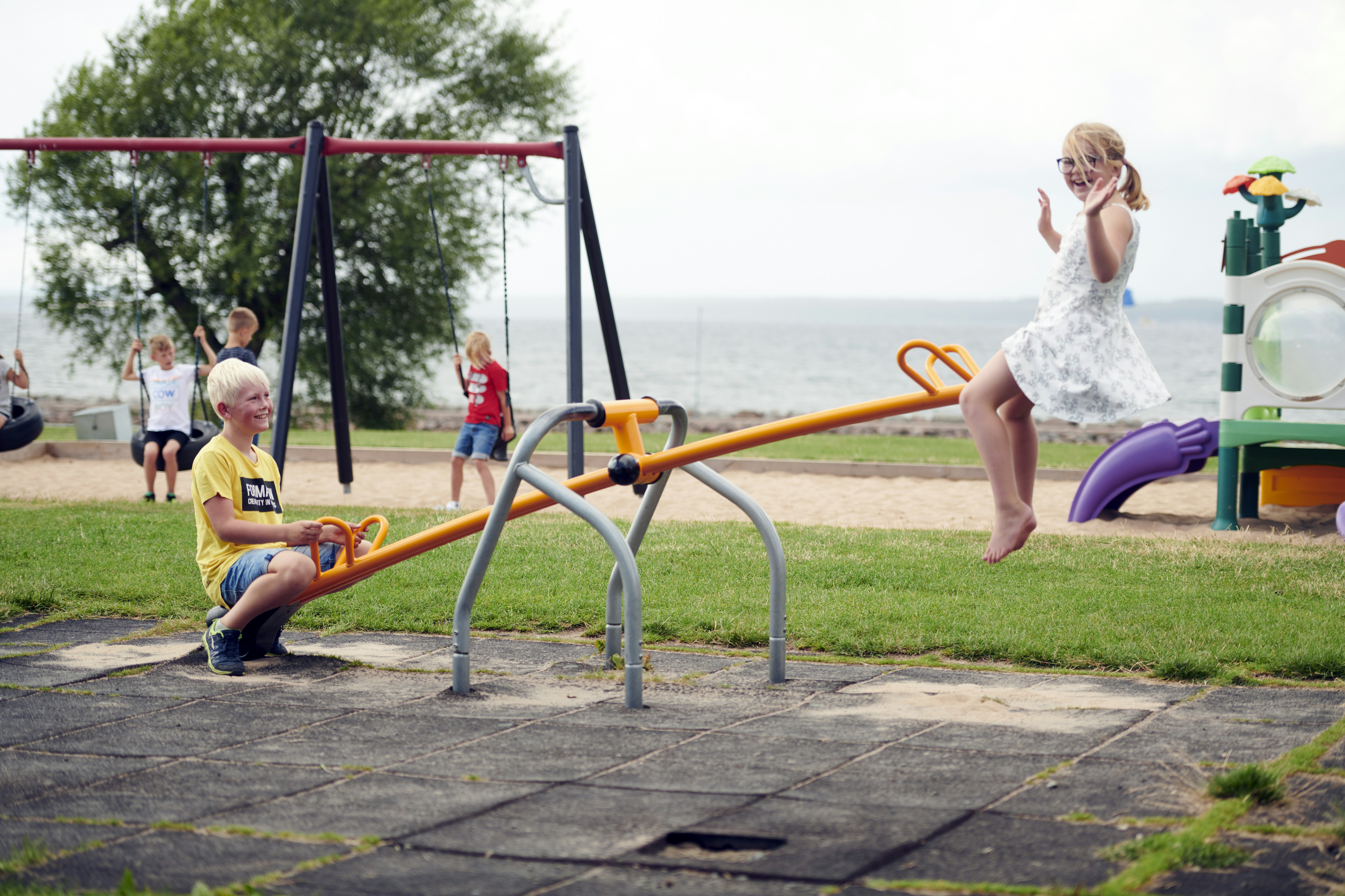 First Camp Gränna – Vättern  Gränna Camping  - Kinderspielplatz auf dem Campingplatz