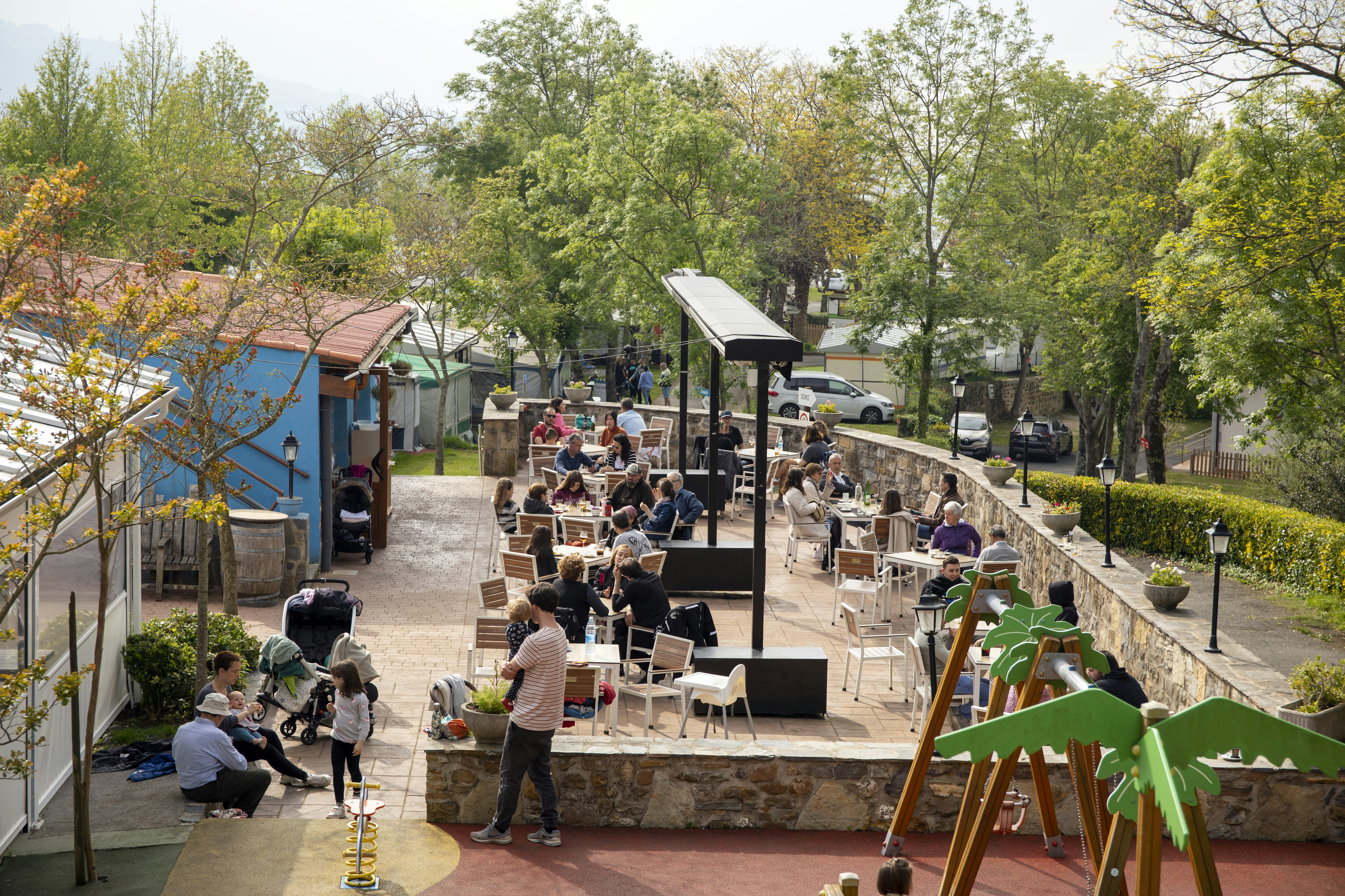 Gran Camping Zarautz  - Restaurant mit Terrasse auf dem Campingplatz