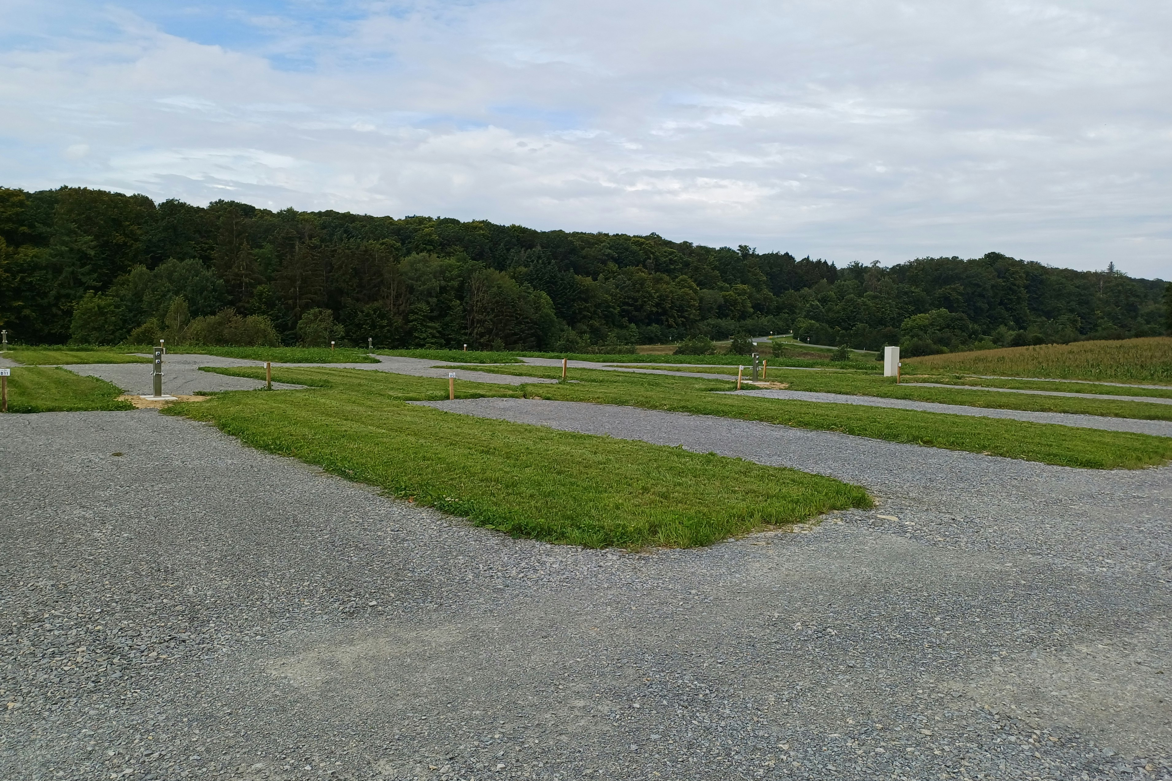Green Camp Schleierhof - Standplatzwiese auf dem Campingplatz