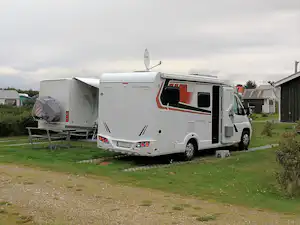 Grønhøj Strand Camping - Campingbereich für Wohnwagen auf dem Campingplatz