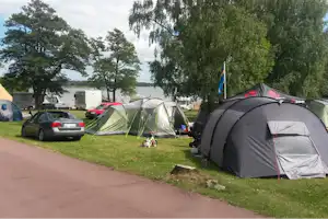 Gröna Udden Camping - Stellplatz vom Campingplatz mit Blick auf das Meer