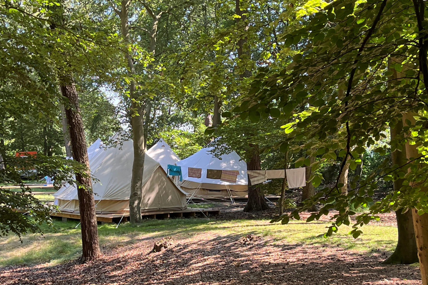 GroepsNatuurkampeerterrein De Wolfskuil - Glamping Zelte auf dem Campingplatz