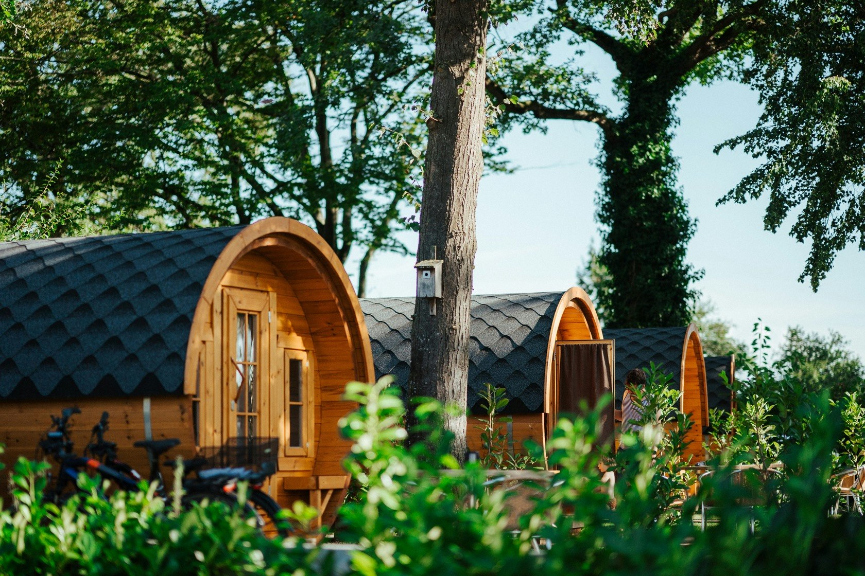 Dreiländer-Camping & Freizeitpark Gugel - Schlaffässer auf dem Campingplatz