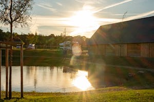 Gut Damp Dorotheenpark - Sonnenuntergang über dem Campingplatz