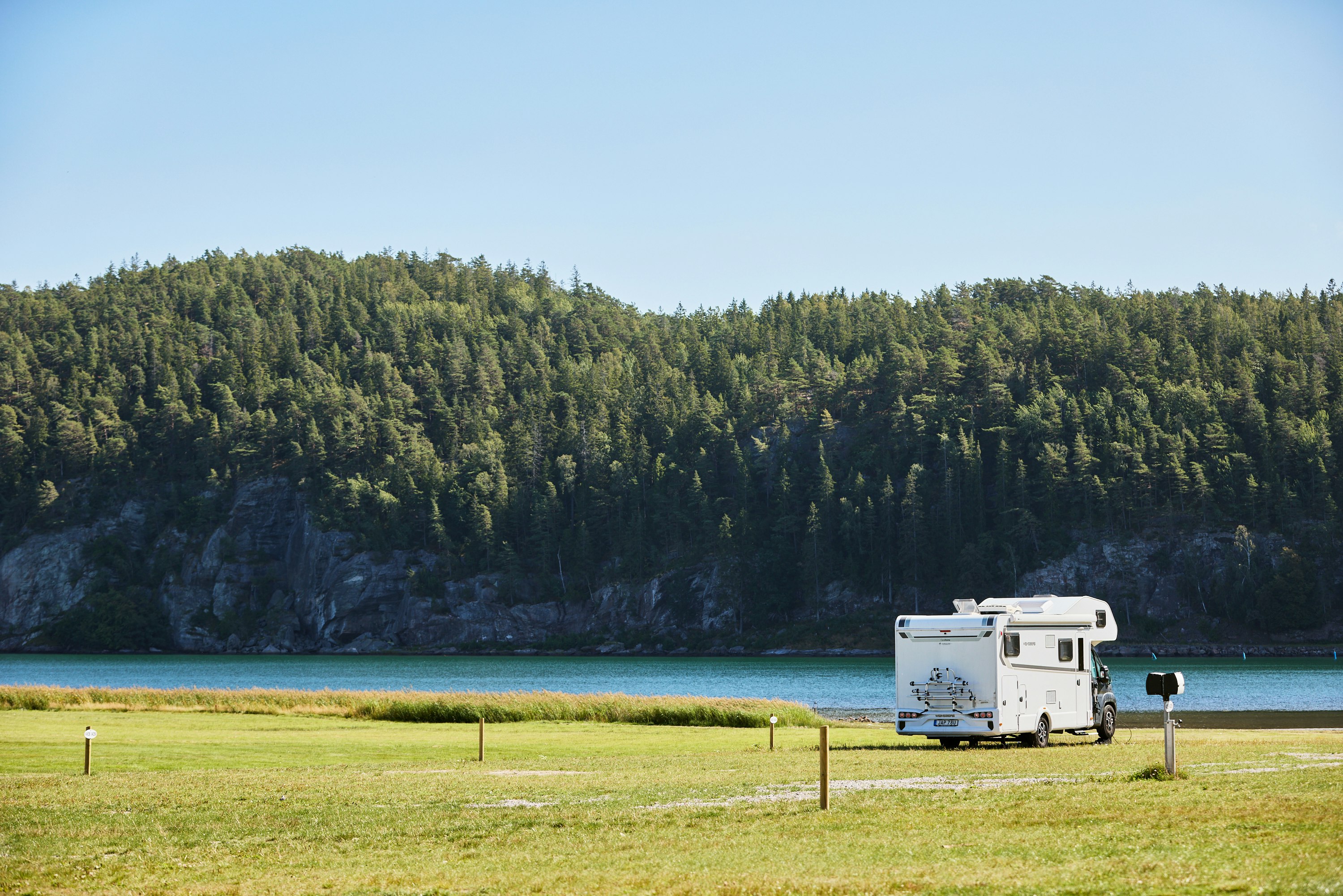 Hafsten Resort & Camping - Standplätze auf der Wiese auf dem Campingplatz