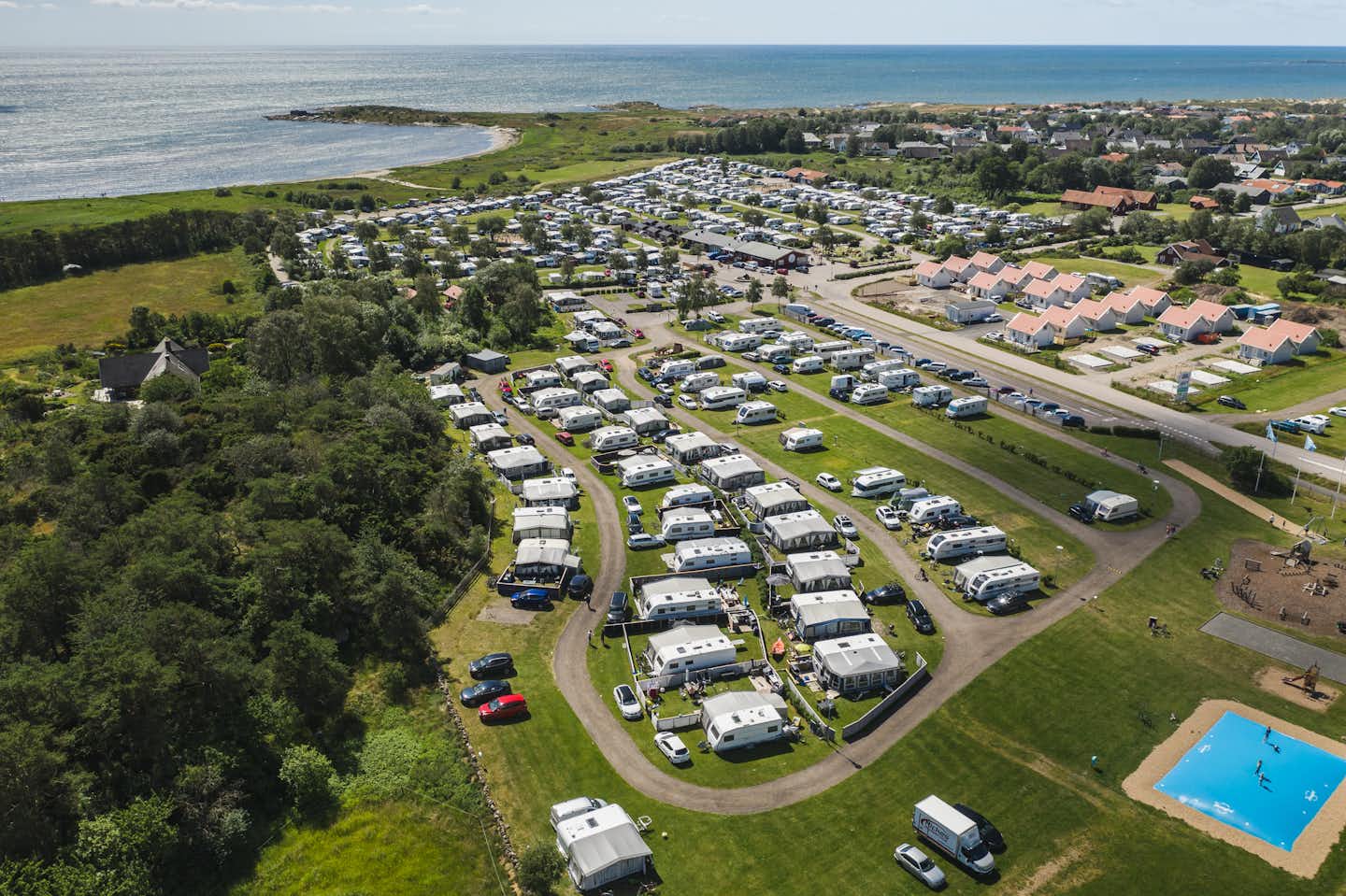 Hansagård Camping & Resort  - Luftaufnahme des Campingplatzes