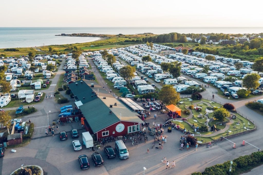 Hansagård Camping & Resort  - Luftaufnahme des Campingplatzes