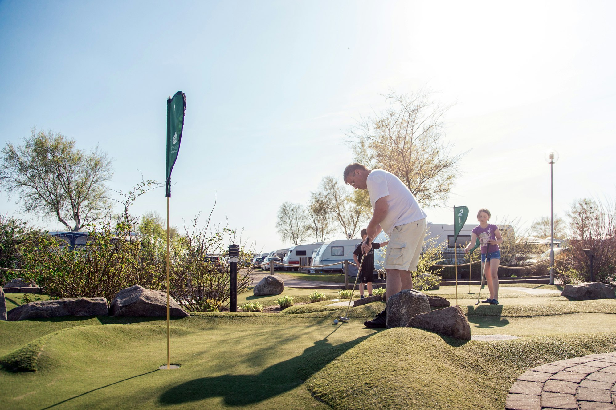 Hansagård Camping & Resort - Minigolfanlage auf dem Campingplatz