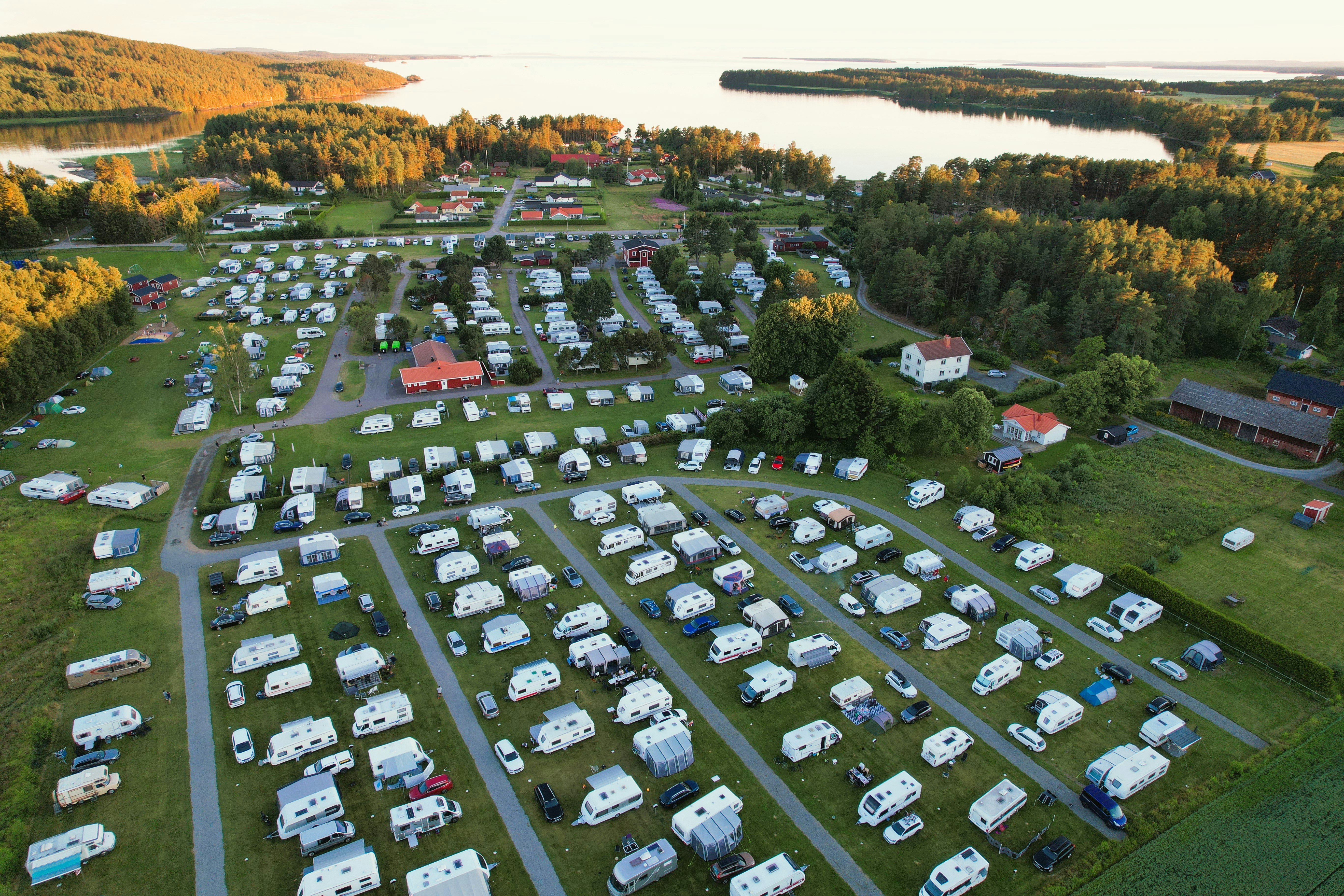 Harge Bad & Camping  - Campingplatz aus der Vogelperspektive