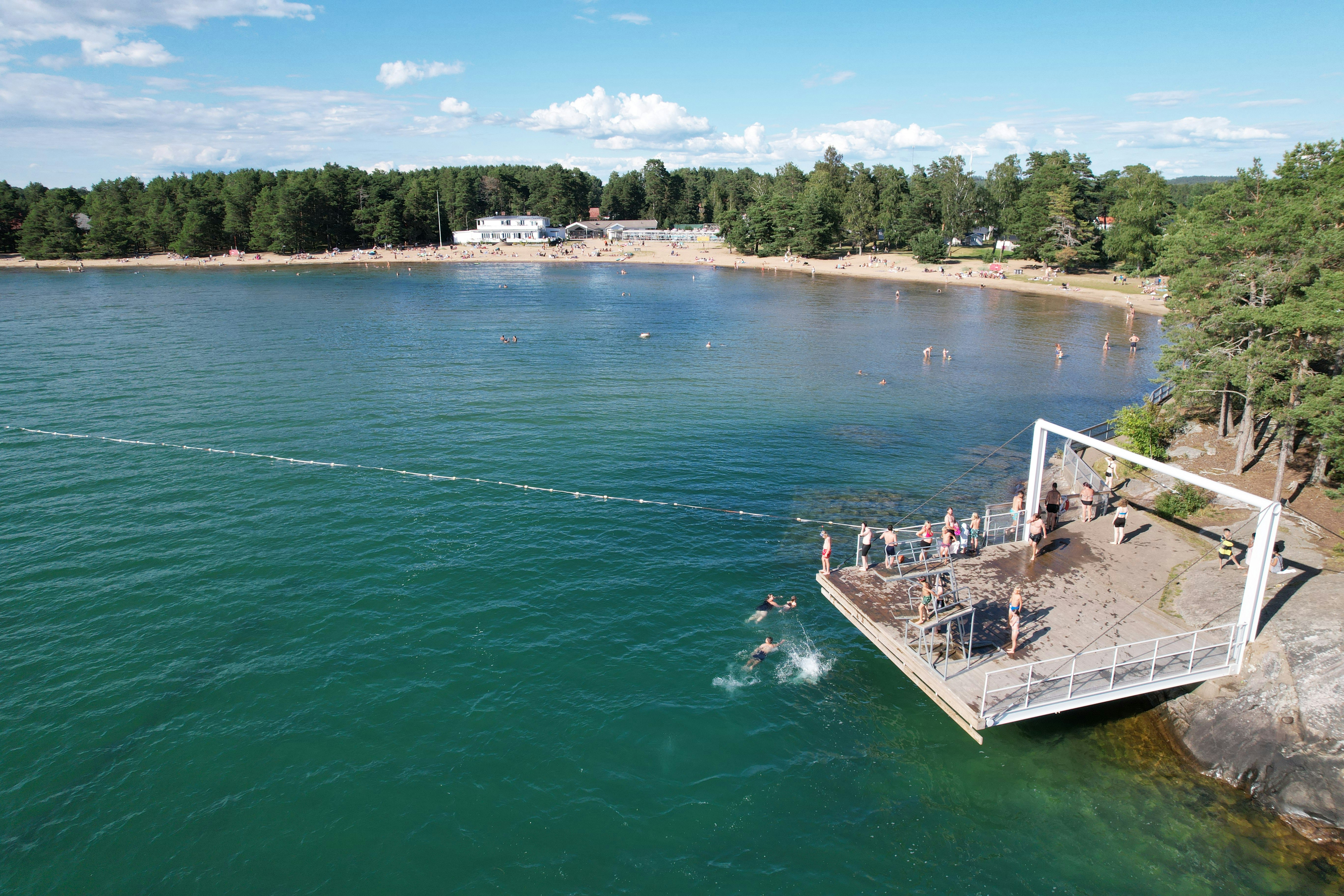 Harge Bad & Camping - Badestelle auf dem Campingplatz