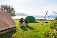 Havblikk Camping - Zeltplatz mit Blick auf das Wasser
