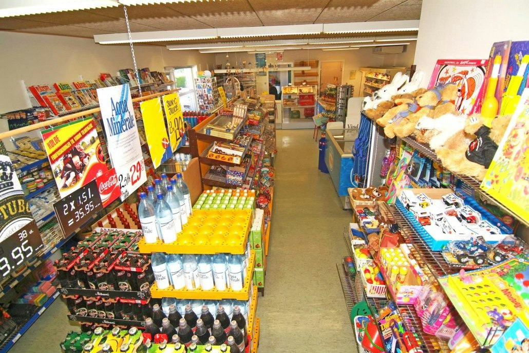 Hejlsminde Strand Camping - Minimarkt auf dem Campingplatz
