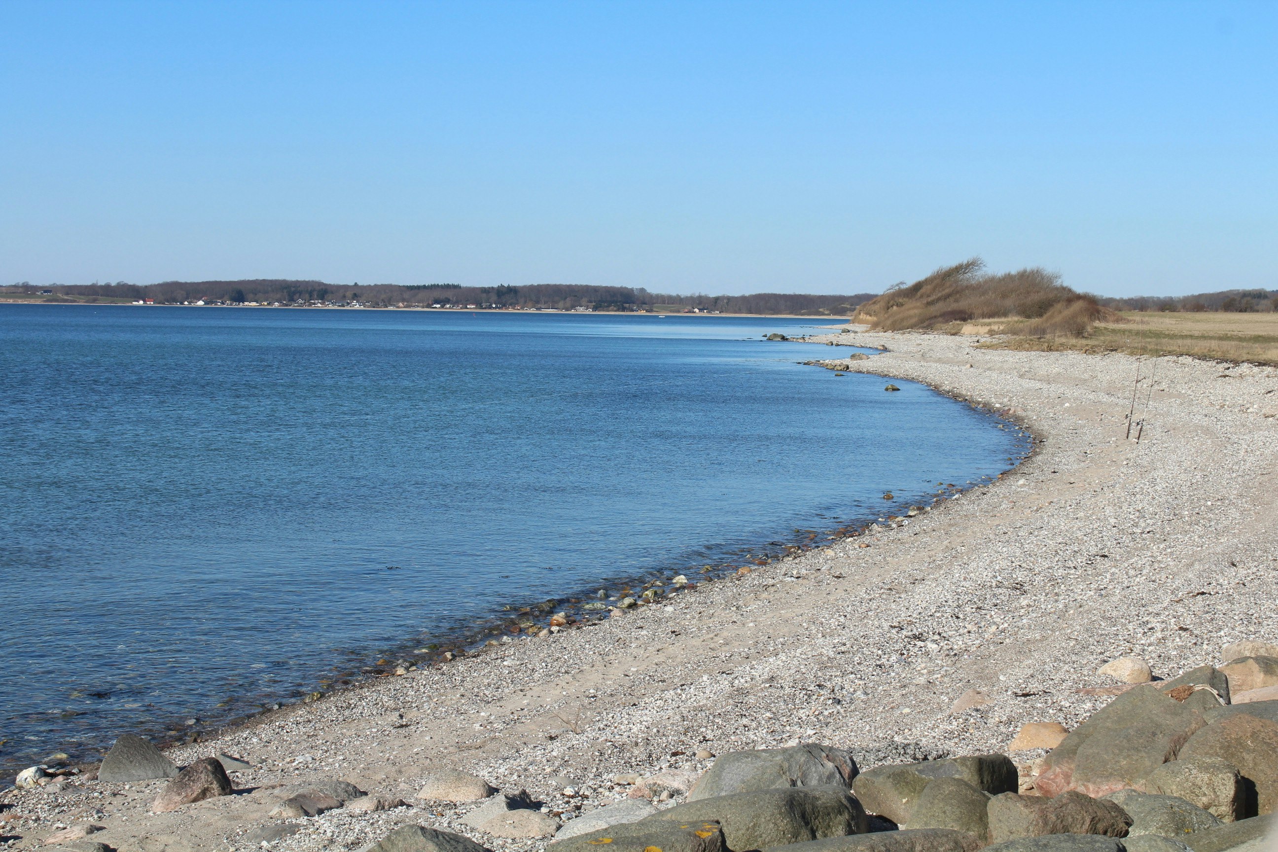Helnæs Camping - Wasser mit kleinen Strandbereich