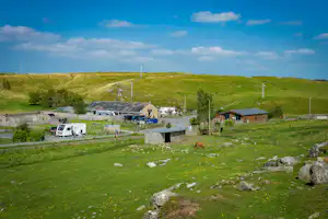Herding Hill Farm - Blick auf die Rezeption des Campingplatzes