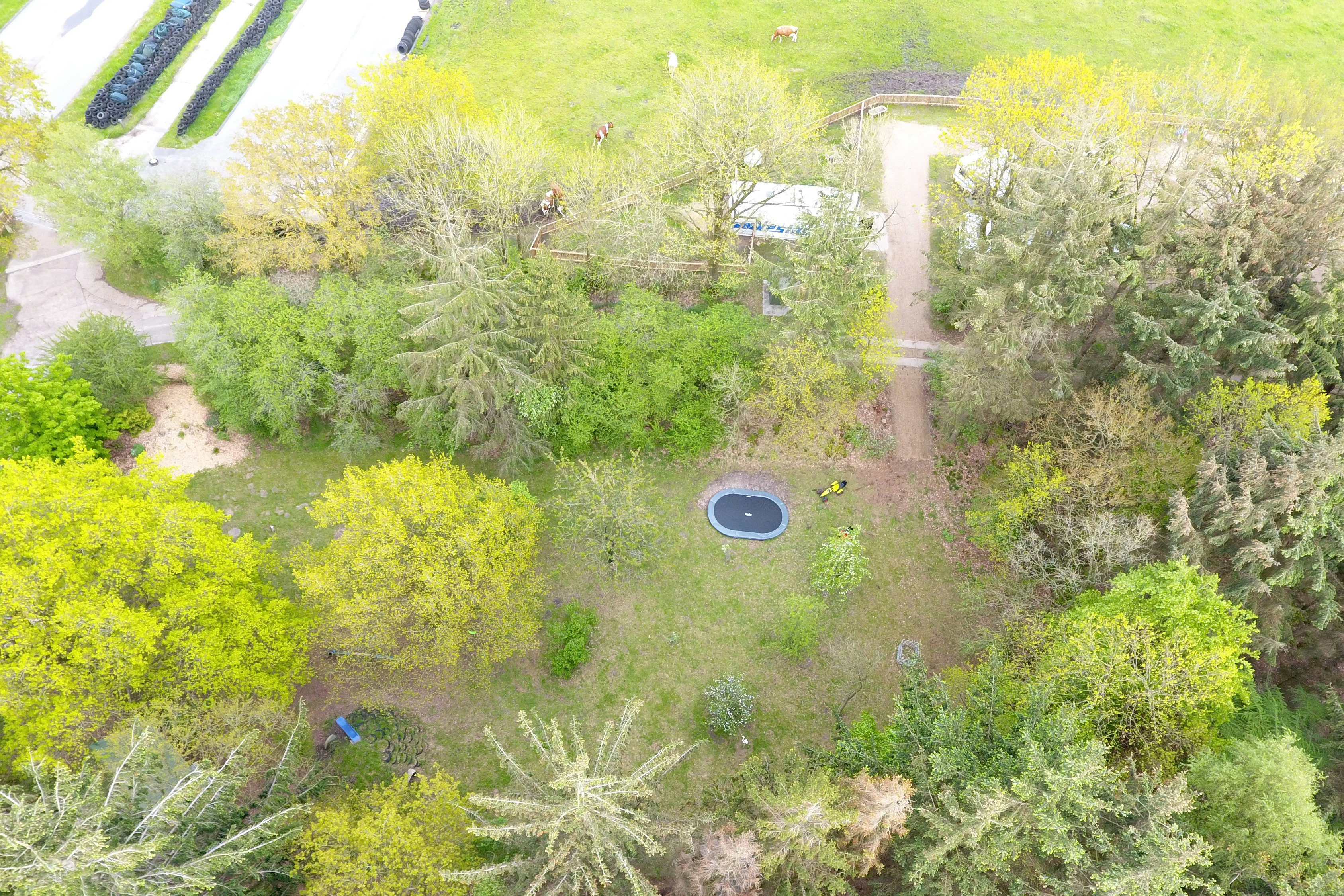 Campinghof Dreisprung  - Luftaufnahme des Spielplatzes auf dem Campingplatz